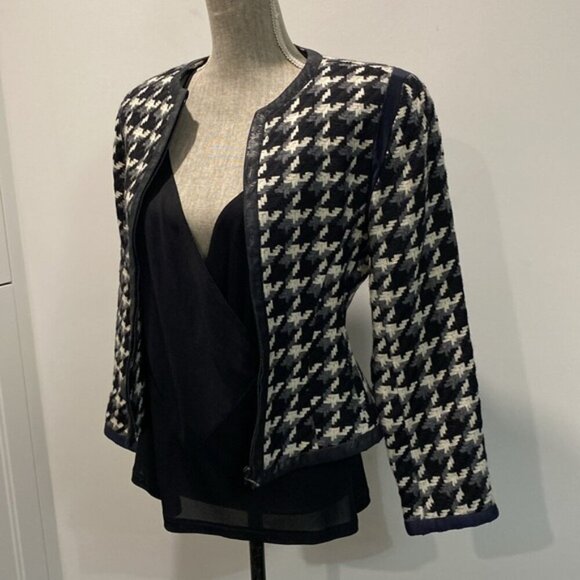 The Limited Houndstooth Jacket Fitted Blazer Size Small - Picture 4 of 12